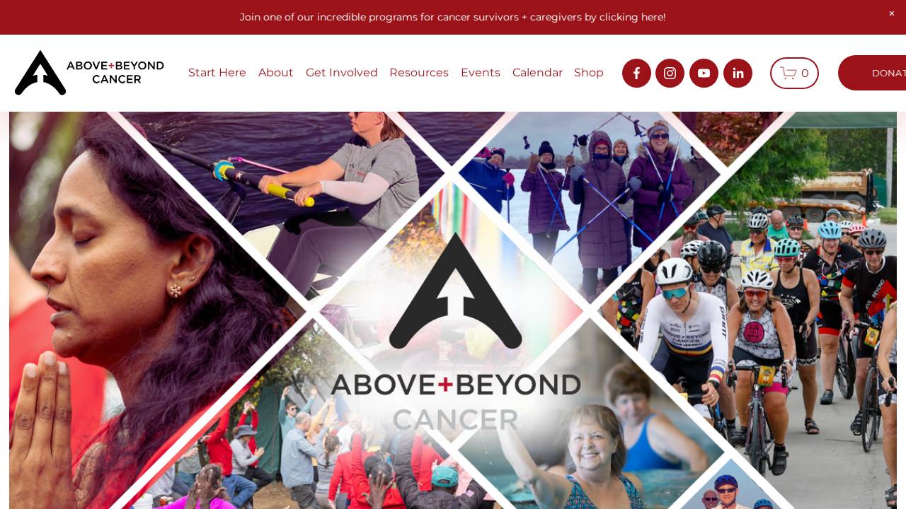 Above And Beyond Cancer Inc. website screenshot