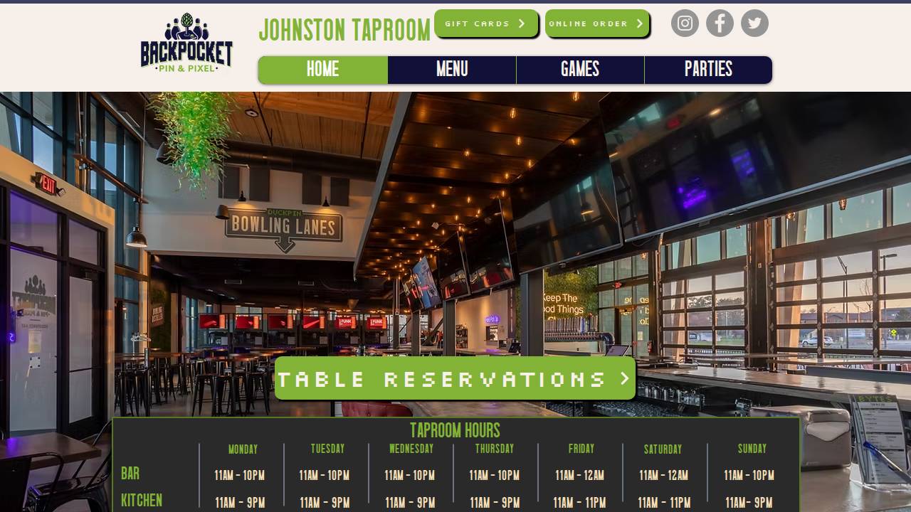 Backpocket Jtc LLC website screenshot