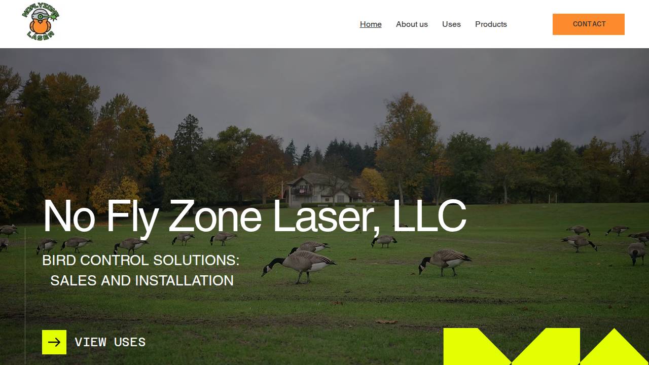 No Fly Zone LLC website screenshot
