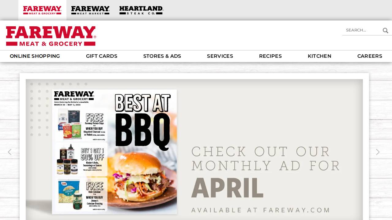 Online Sales website screenshot