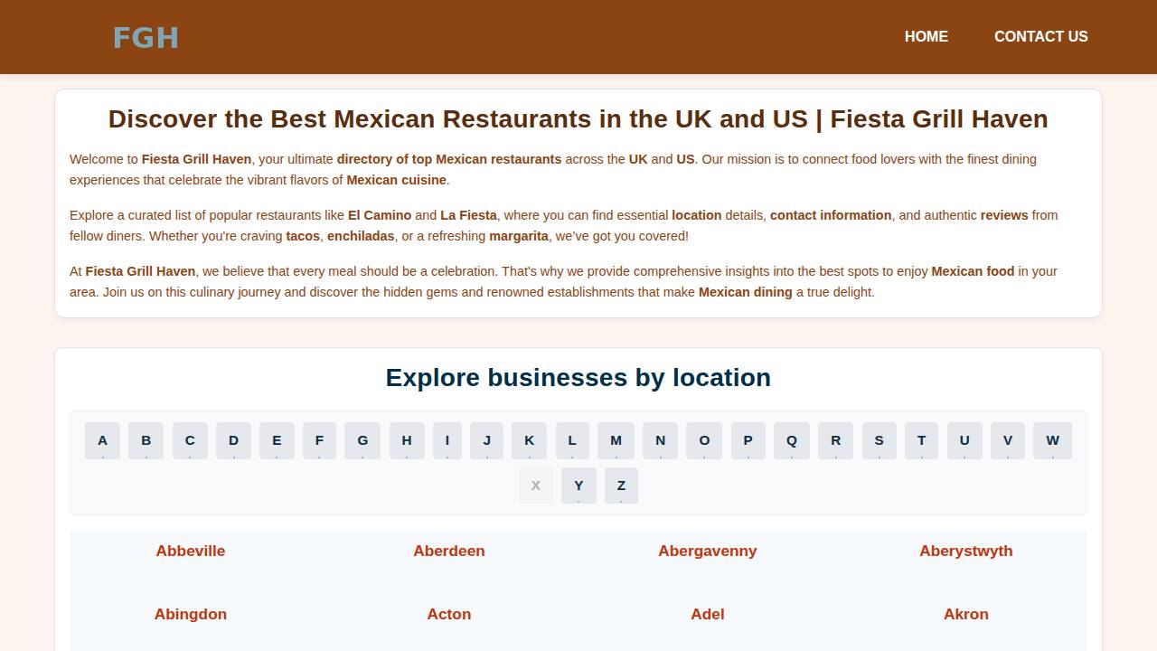 Abraham website screenshot