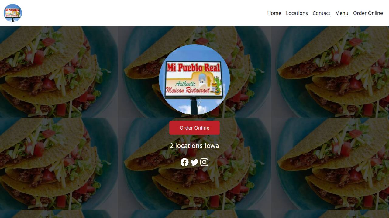 Mi Pueblo website screenshot