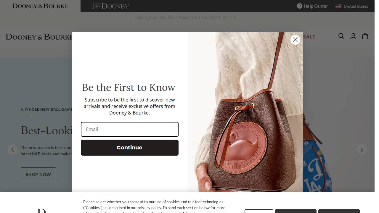 Dooney & Bourke Inc. website screenshot