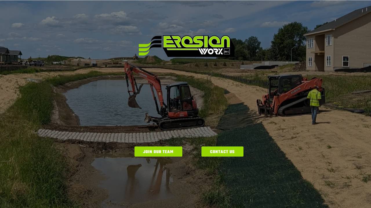 Erosion Worx Inc. website screenshot