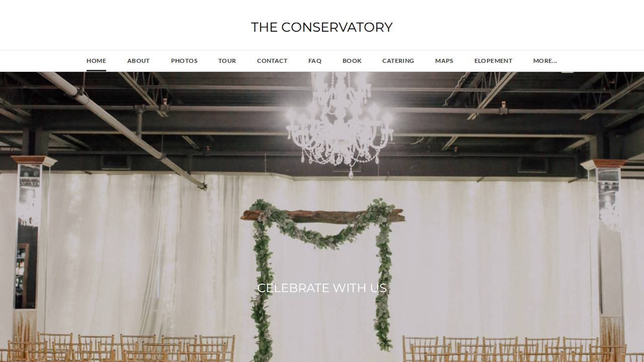 The Conservatory website screenshot