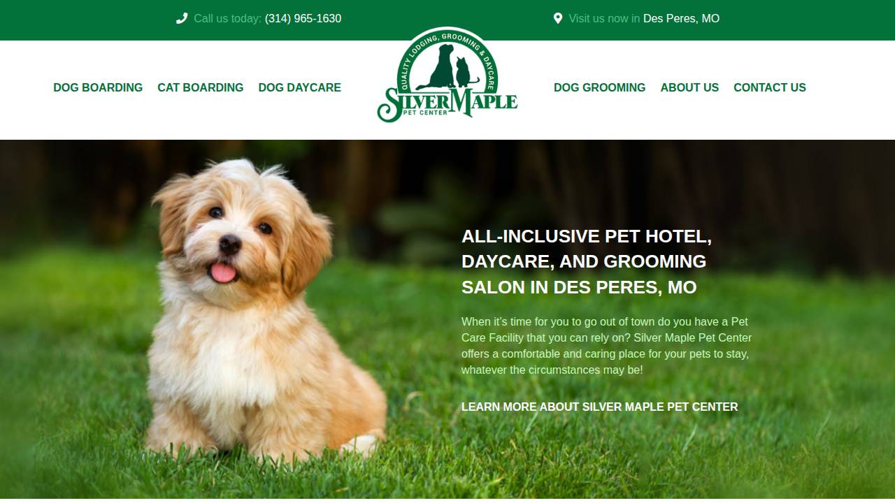 Grey Barn Dog Grooming website screenshot