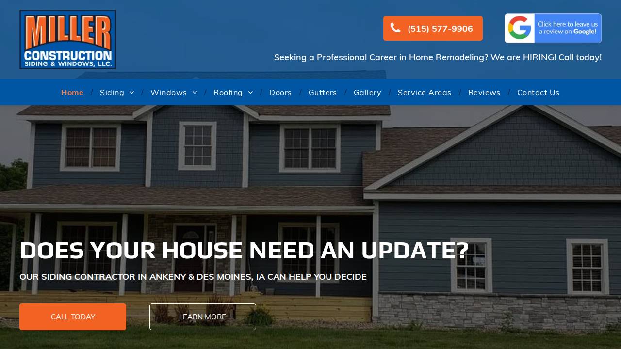 Great Miller LLC website screenshot
