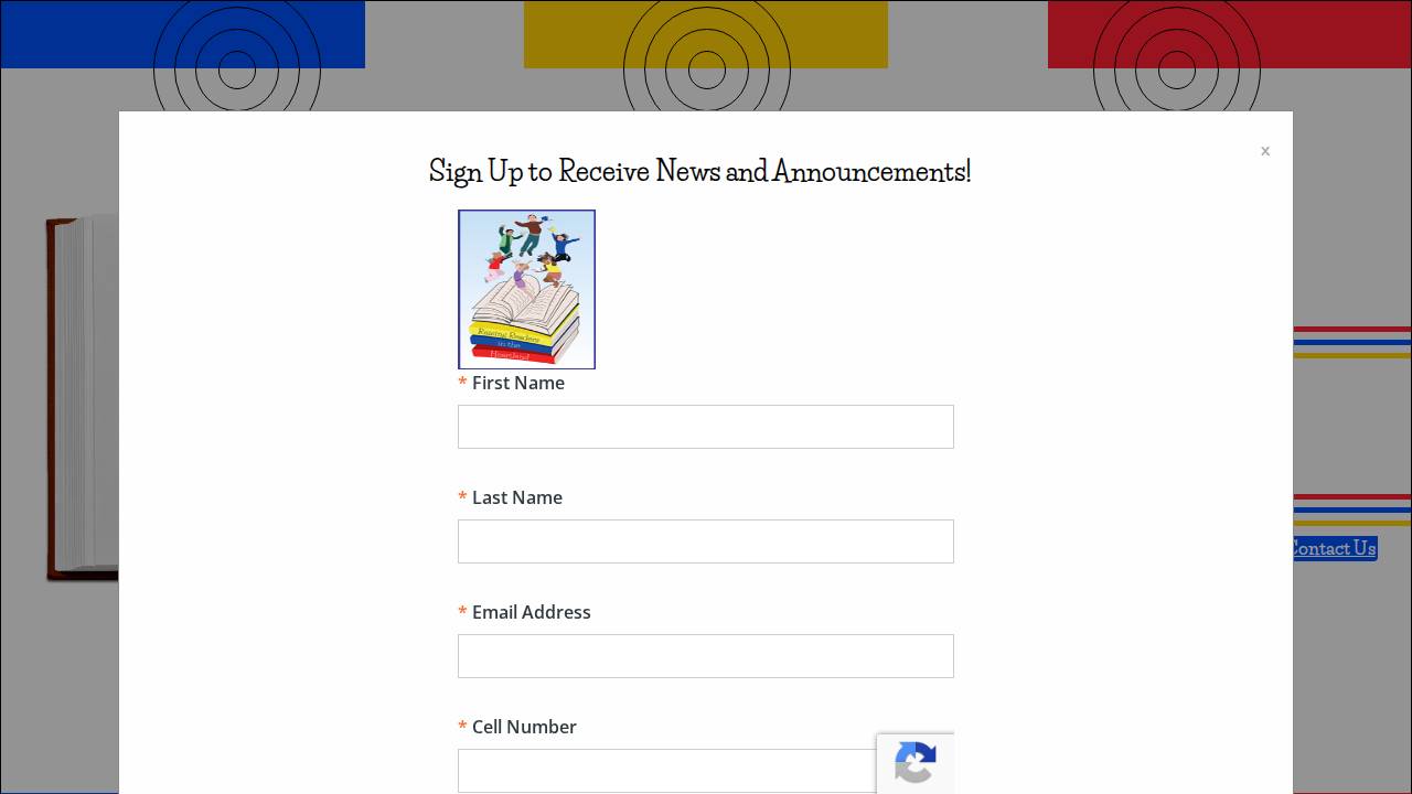 Raising Readers In The Heartland website screenshot