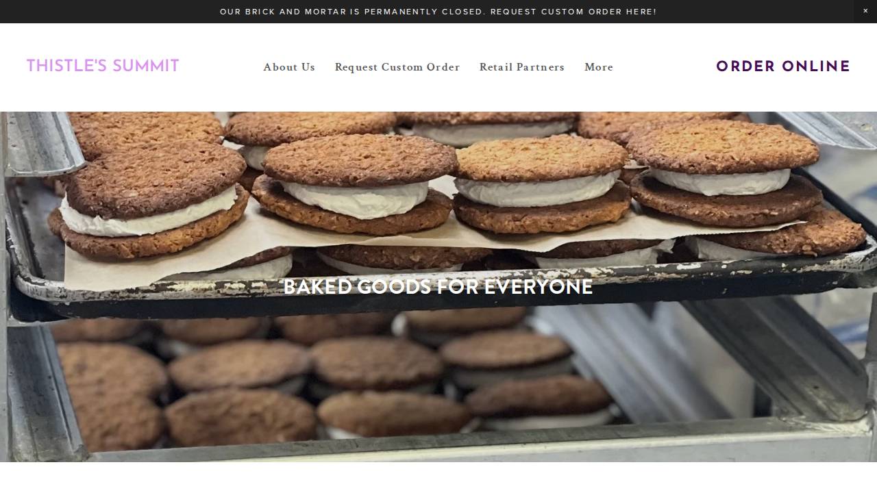 Grandma And Me Baked Goods website screenshot