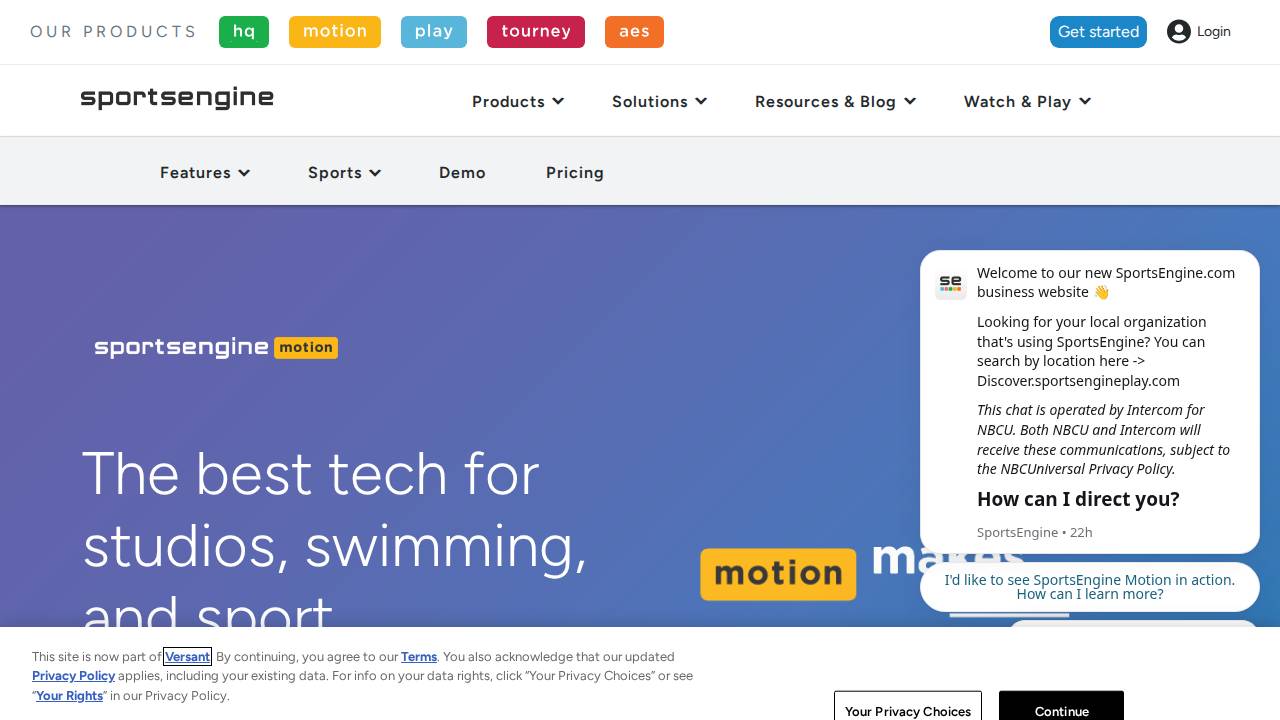 Rams Swim Club website screenshot