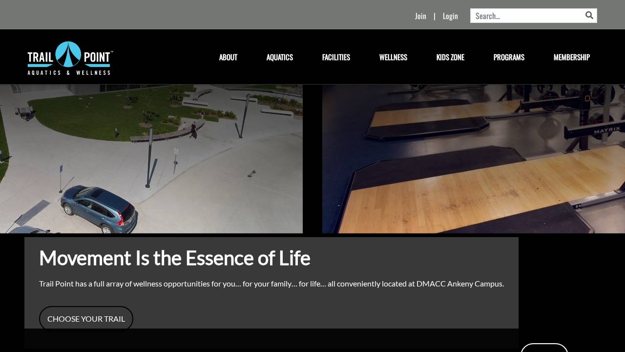 Swim Club website screenshot