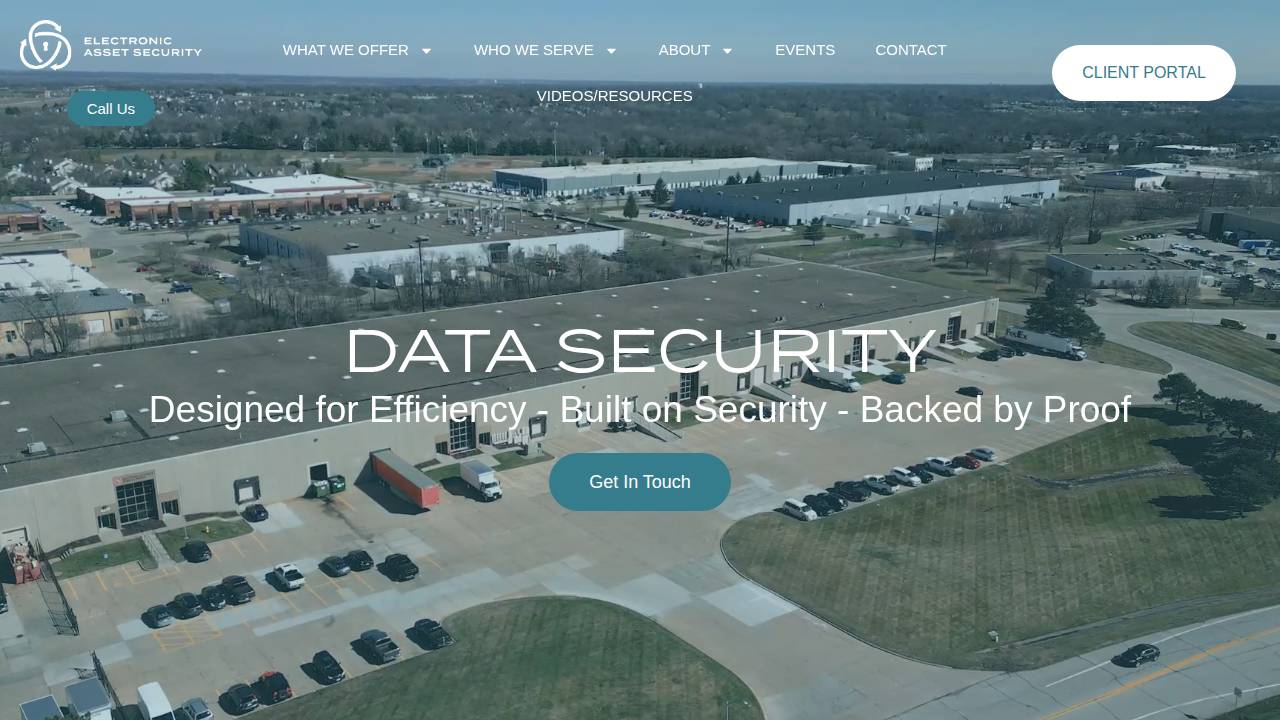 Electronic Asset Security LLC website screenshot