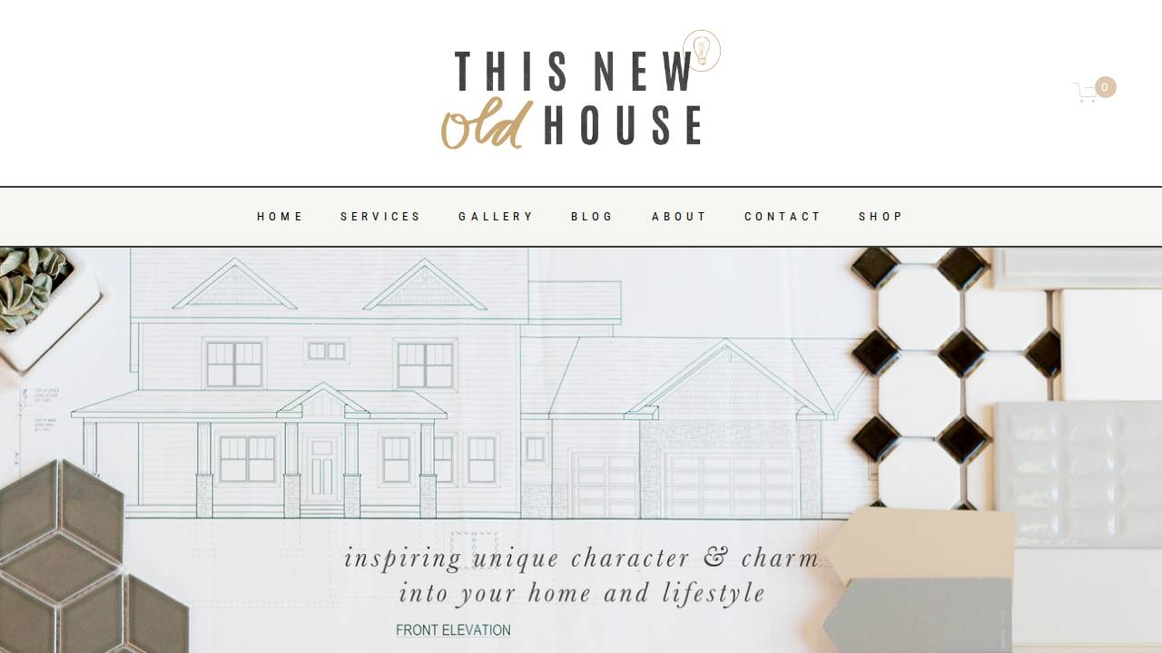 This New Old House website screenshot