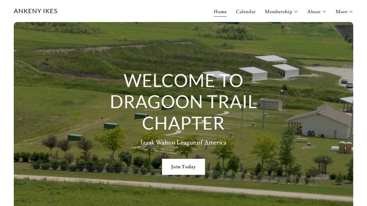 Ankeny Hawks Shooting Sports Foundation website screenshot