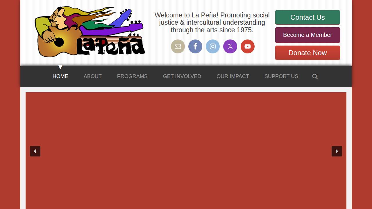 La Peña Mexican Food LLC website screenshot
