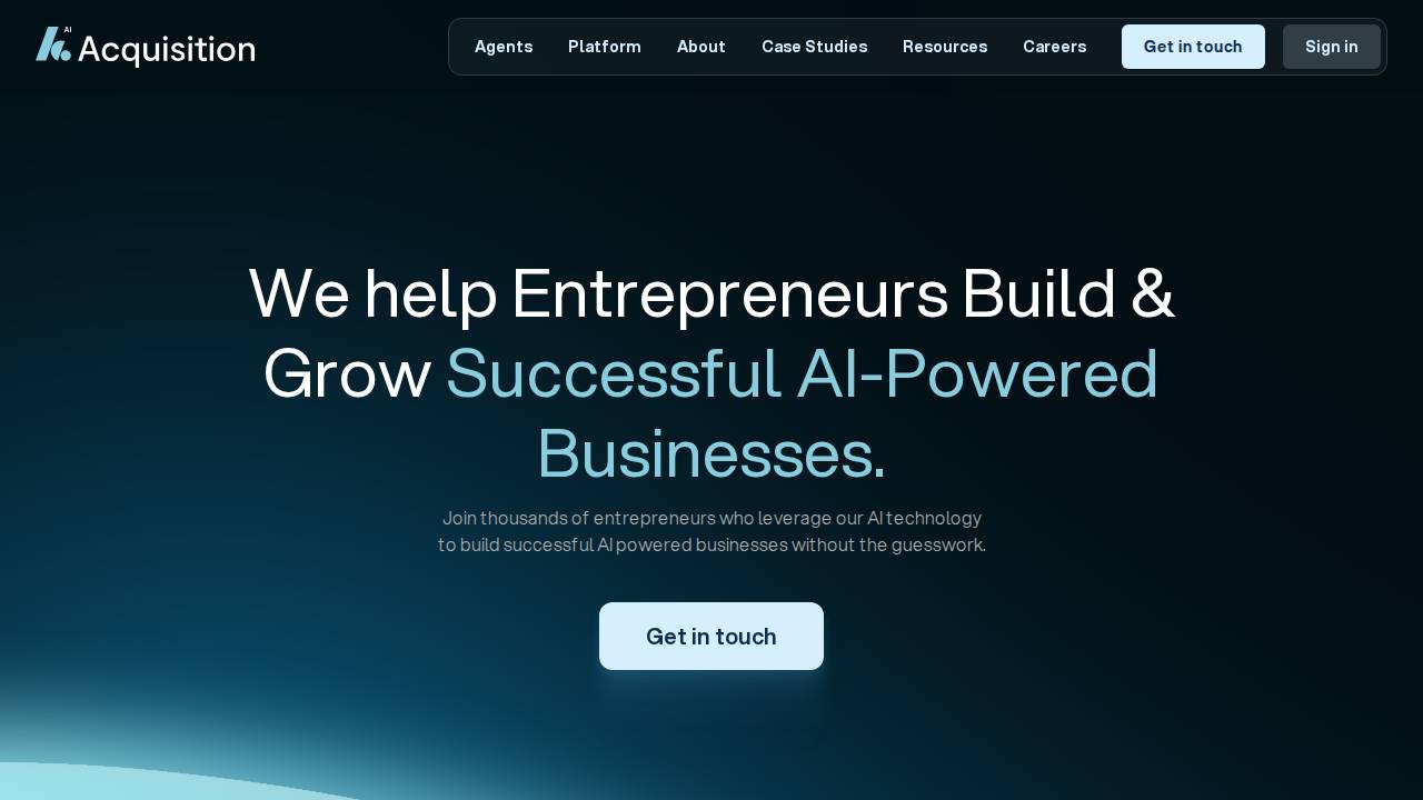 Ai Acquisition LLC website screenshot