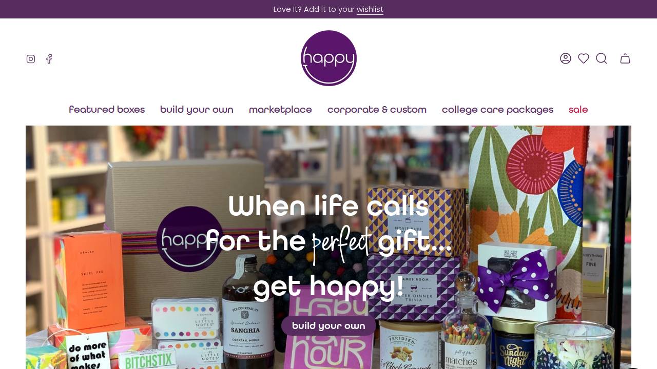 Happy Angel website screenshot