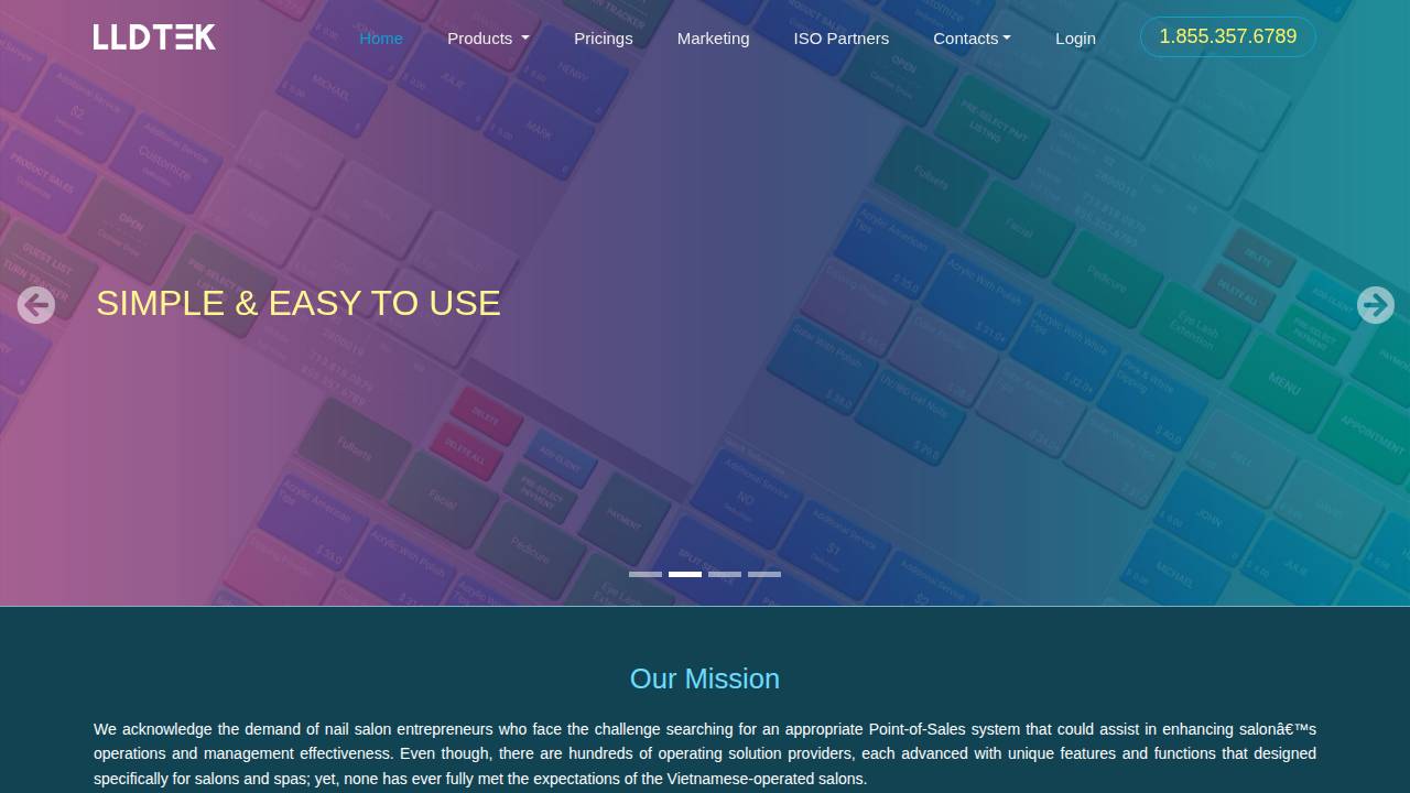 Nail website screenshot