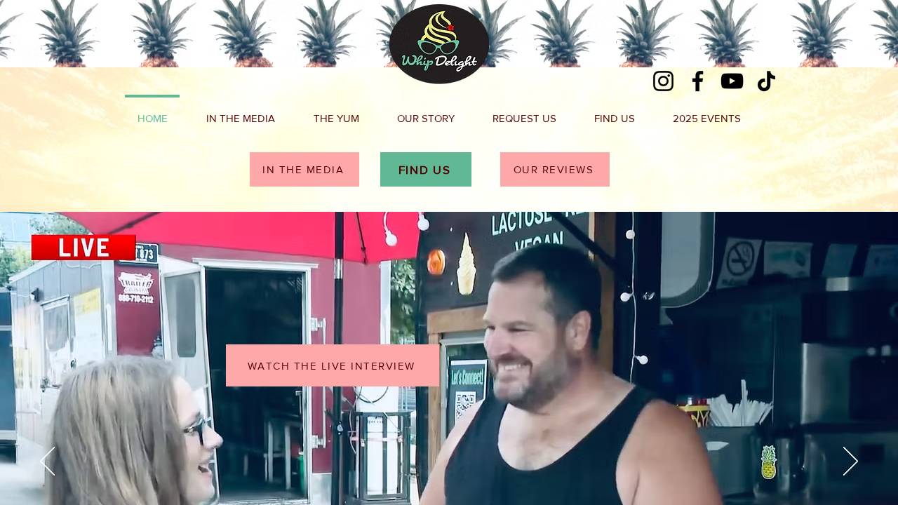 Whip Delight website screenshot