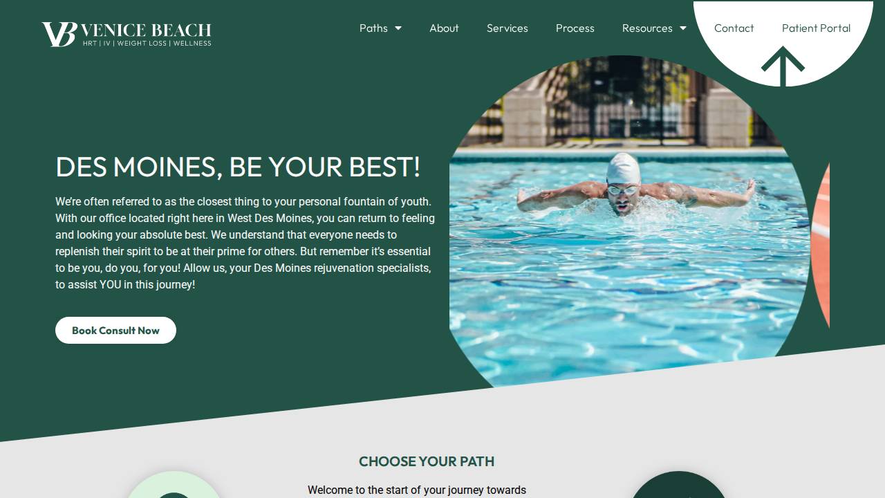 Venice Beach LLC website screenshot