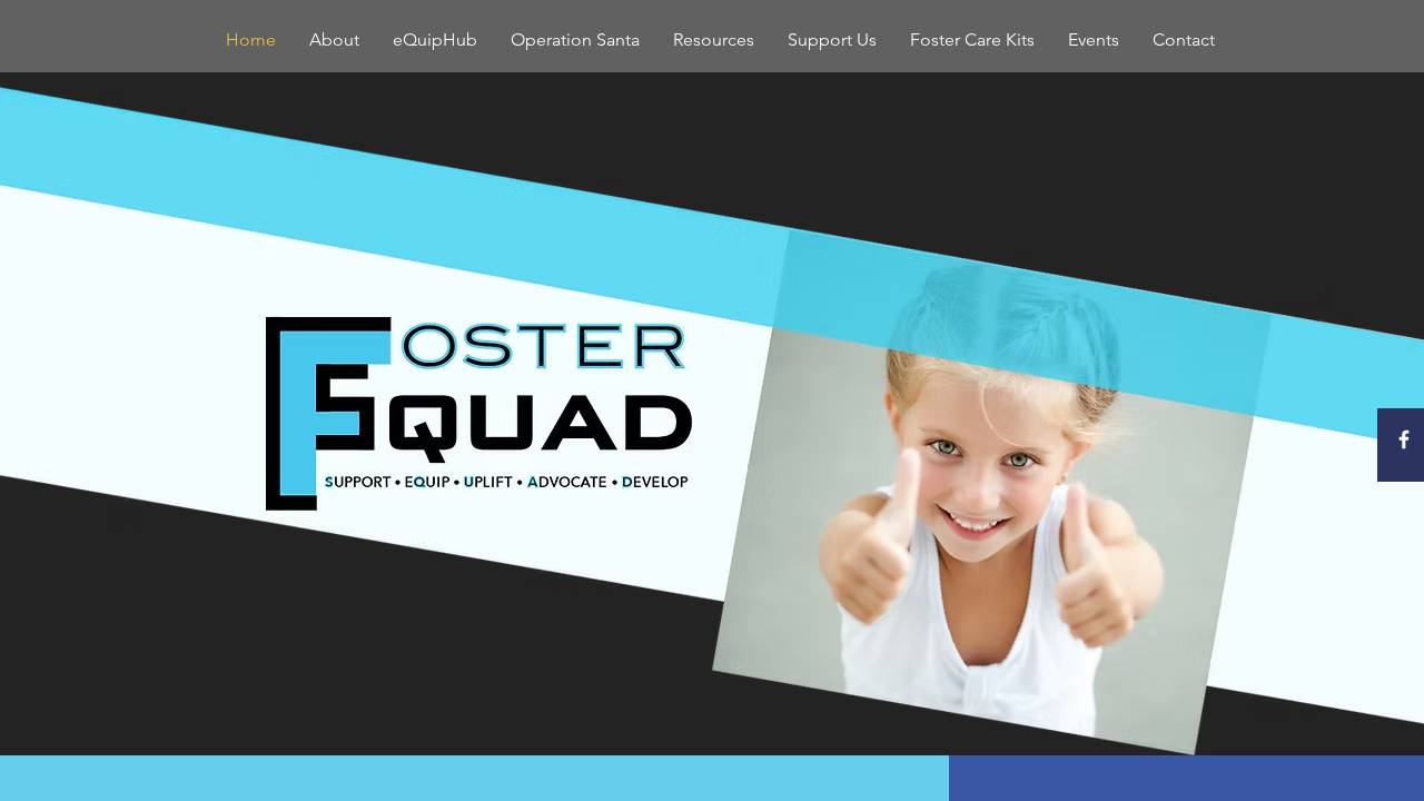 Foster Squad website screenshot