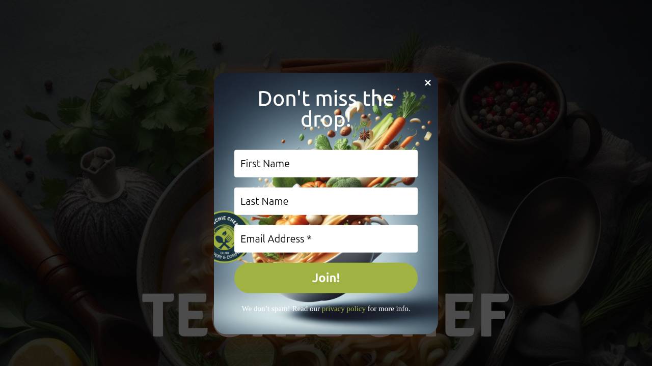 Techie Chef LLC website screenshot