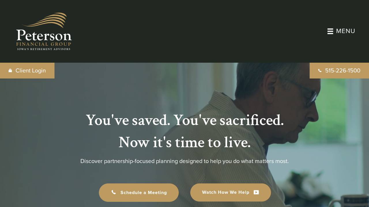 Pedersen Wealth Management Inc. website screenshot