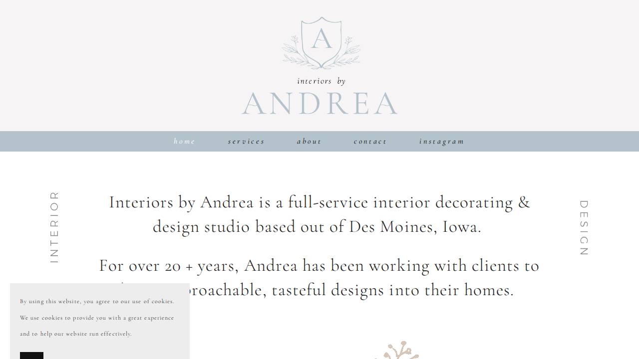 Andrea website screenshot