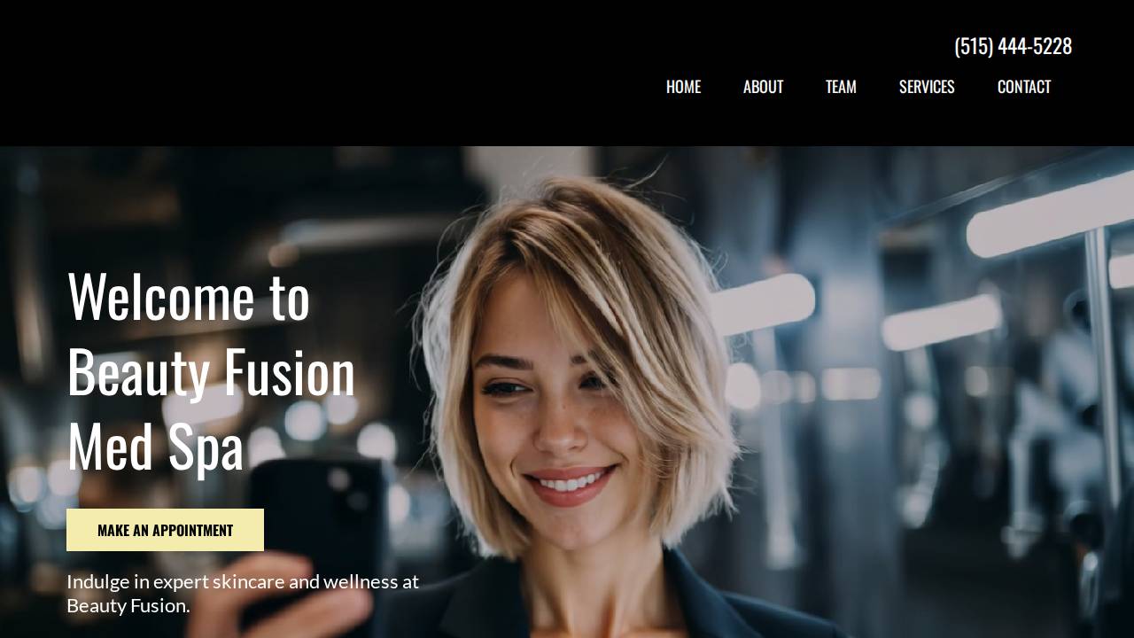 Beutiful Lioness Salon & Spa LLC. website screenshot