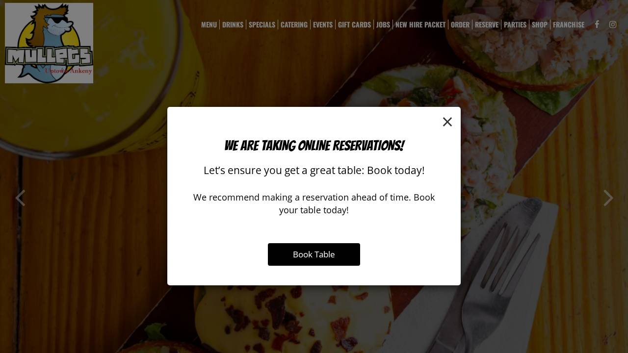 Mullets Concessions website screenshot