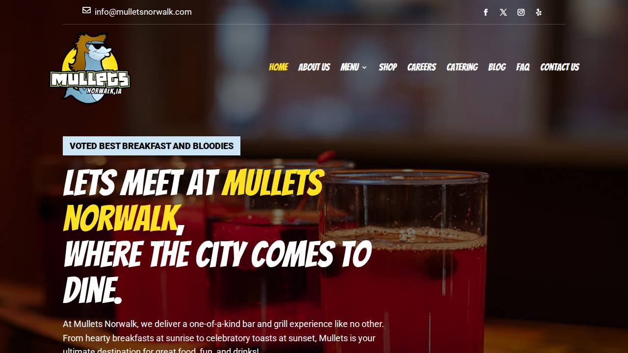 Mullets Concessions website screenshot