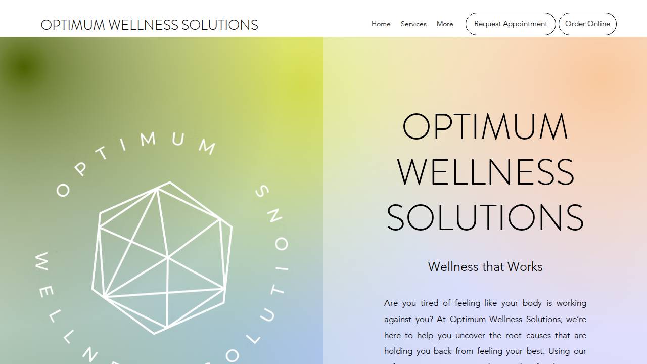 Transparent + Simple + Wellness website screenshot