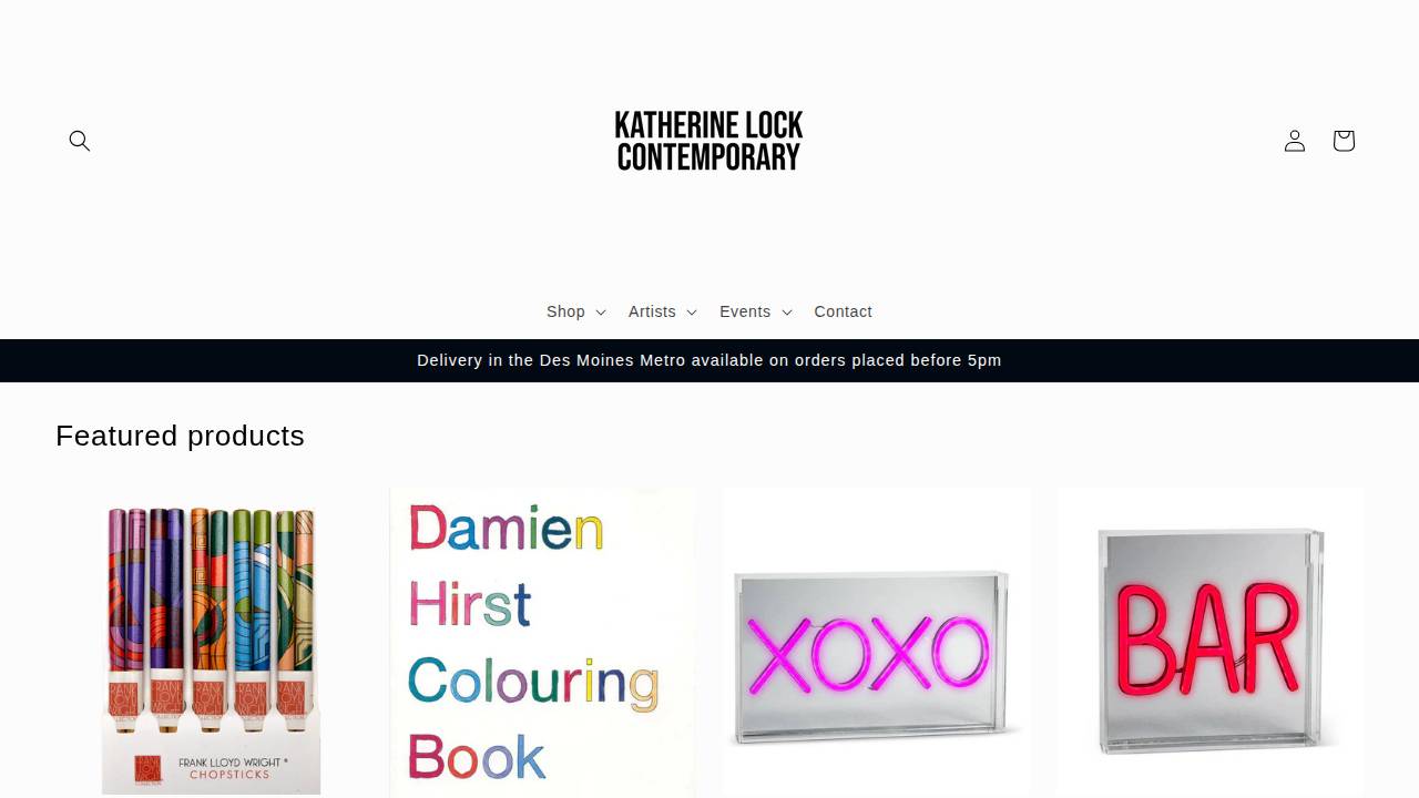 Katherine Lock Contemporary LLC website screenshot