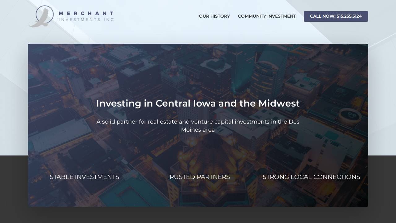 Merchant Investment Inc. website screenshot