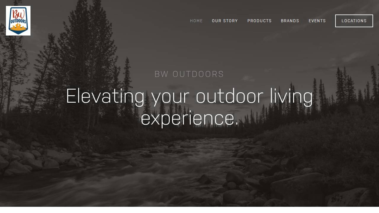 Bw Outdoors website screenshot