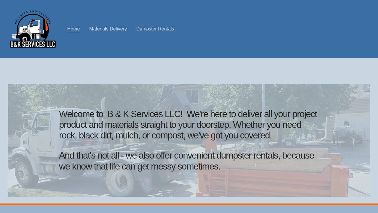 B&K Services LLC website screenshot