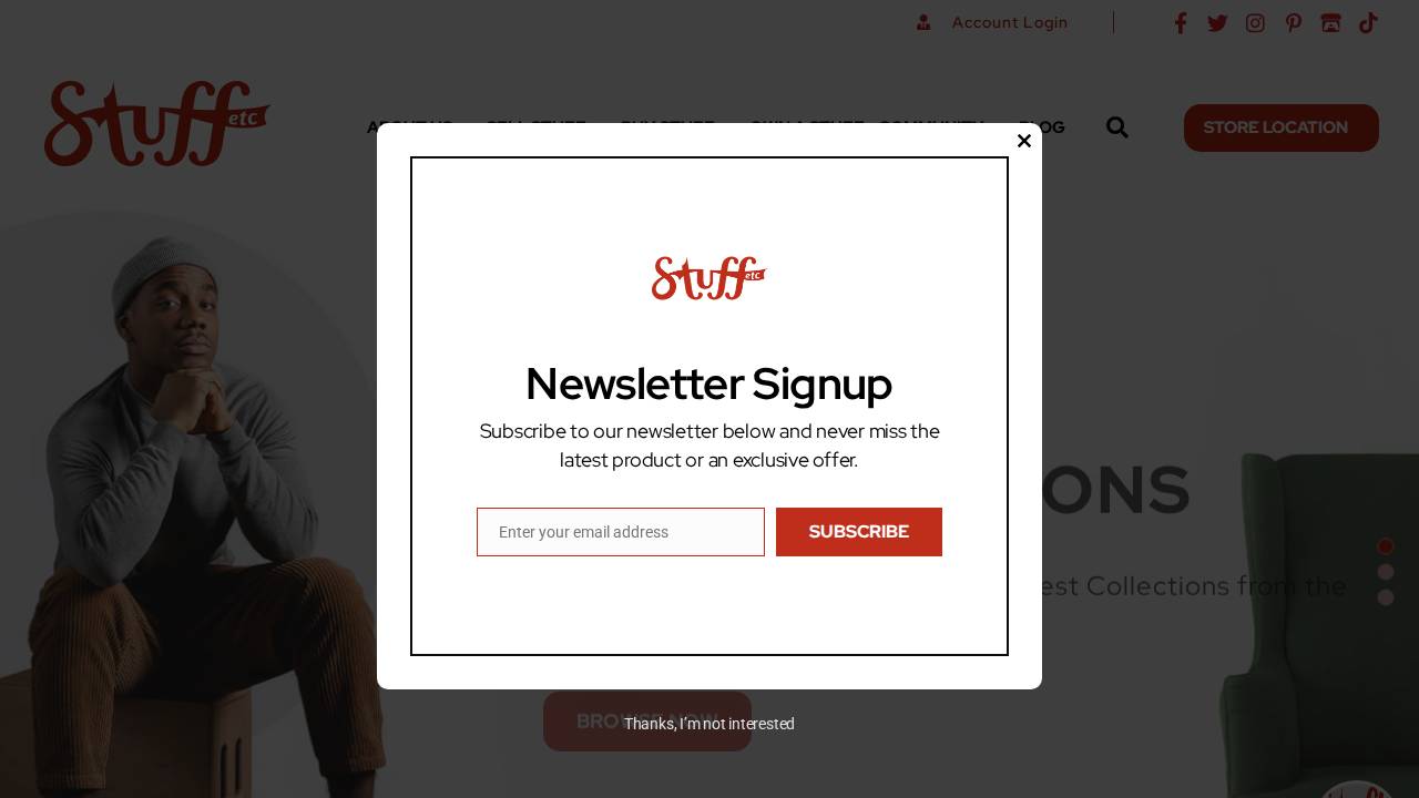 Tristan's Fab Finds website screenshot