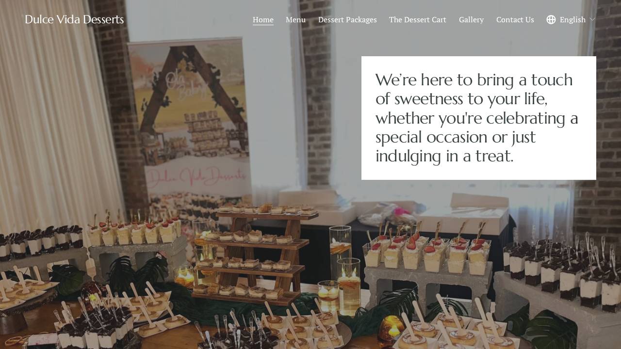 Dulce Vida Desserts LLC website screenshot