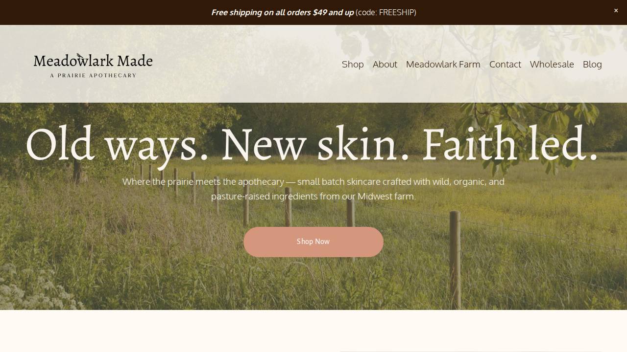 Mf Apothecary website screenshot