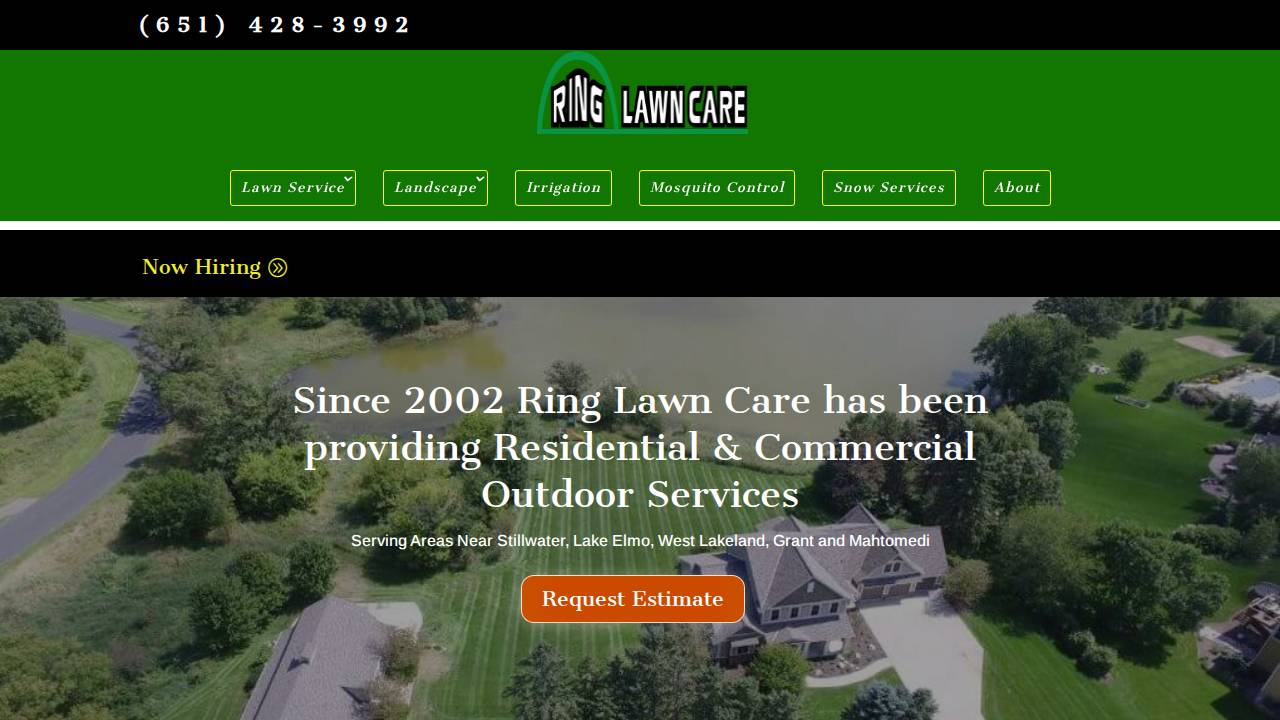 Top Notch Lawn Care LLC website screenshot