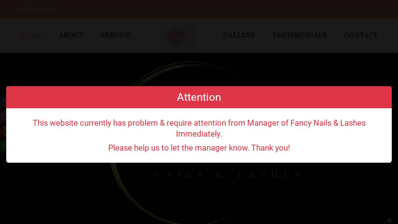 Fantasy Nail website screenshot
