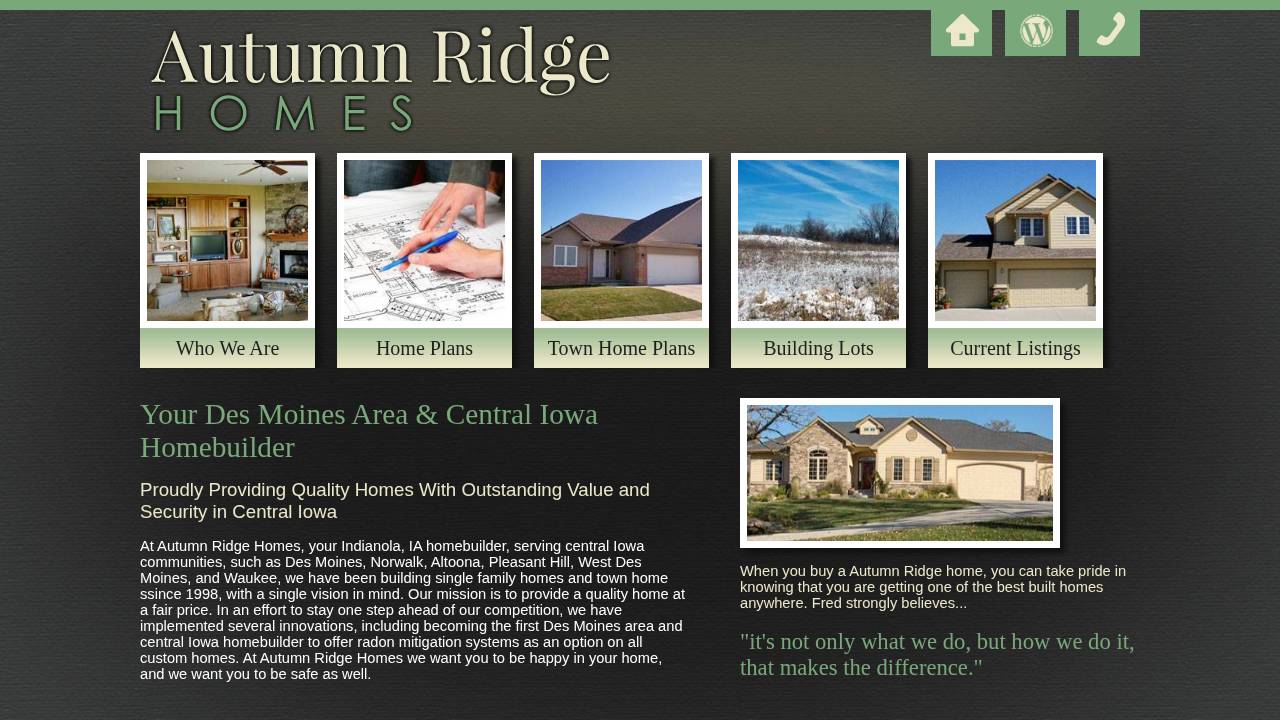 Autumn website screenshot