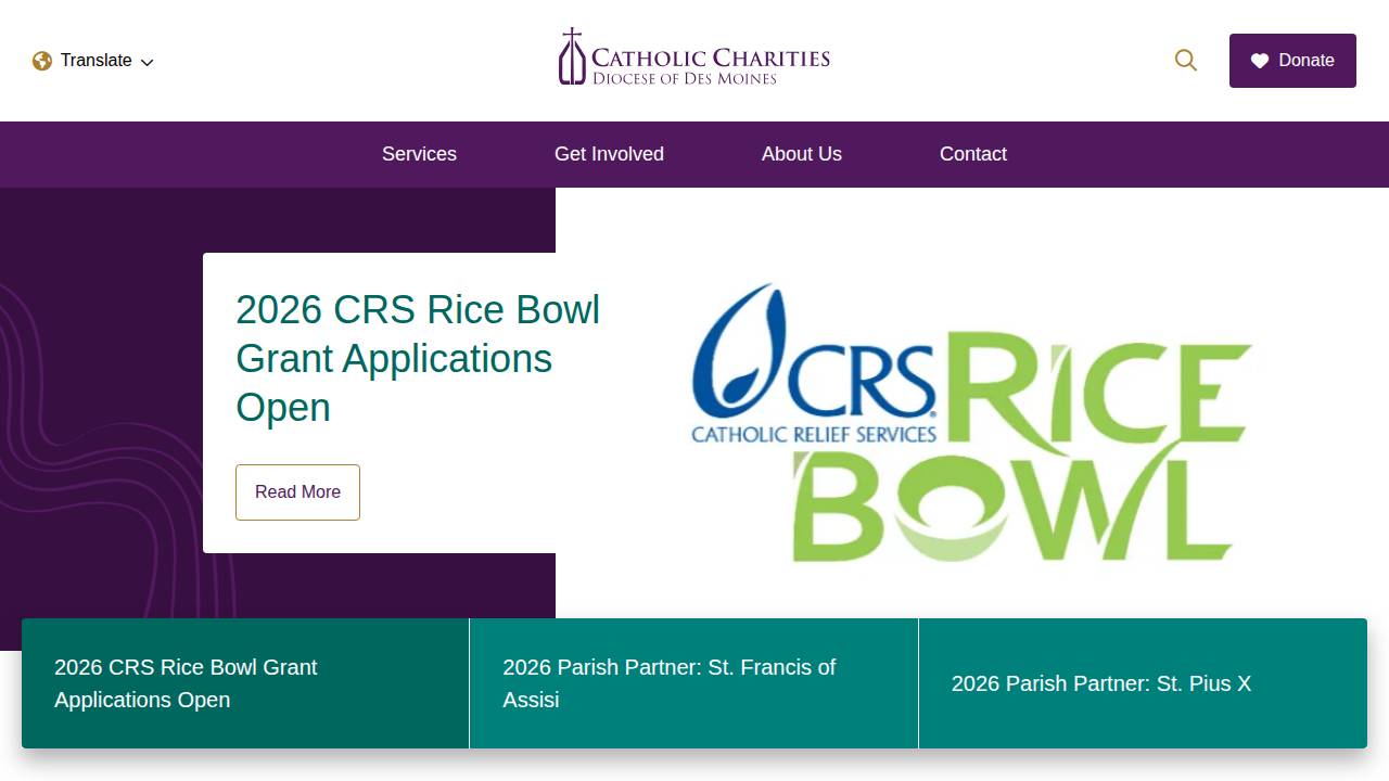 Caritas & More website screenshot