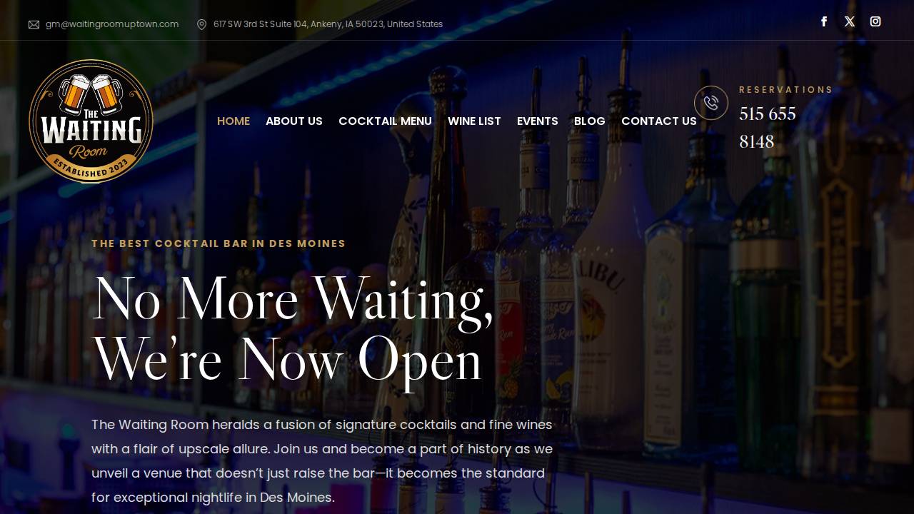 Waiting Room website screenshot