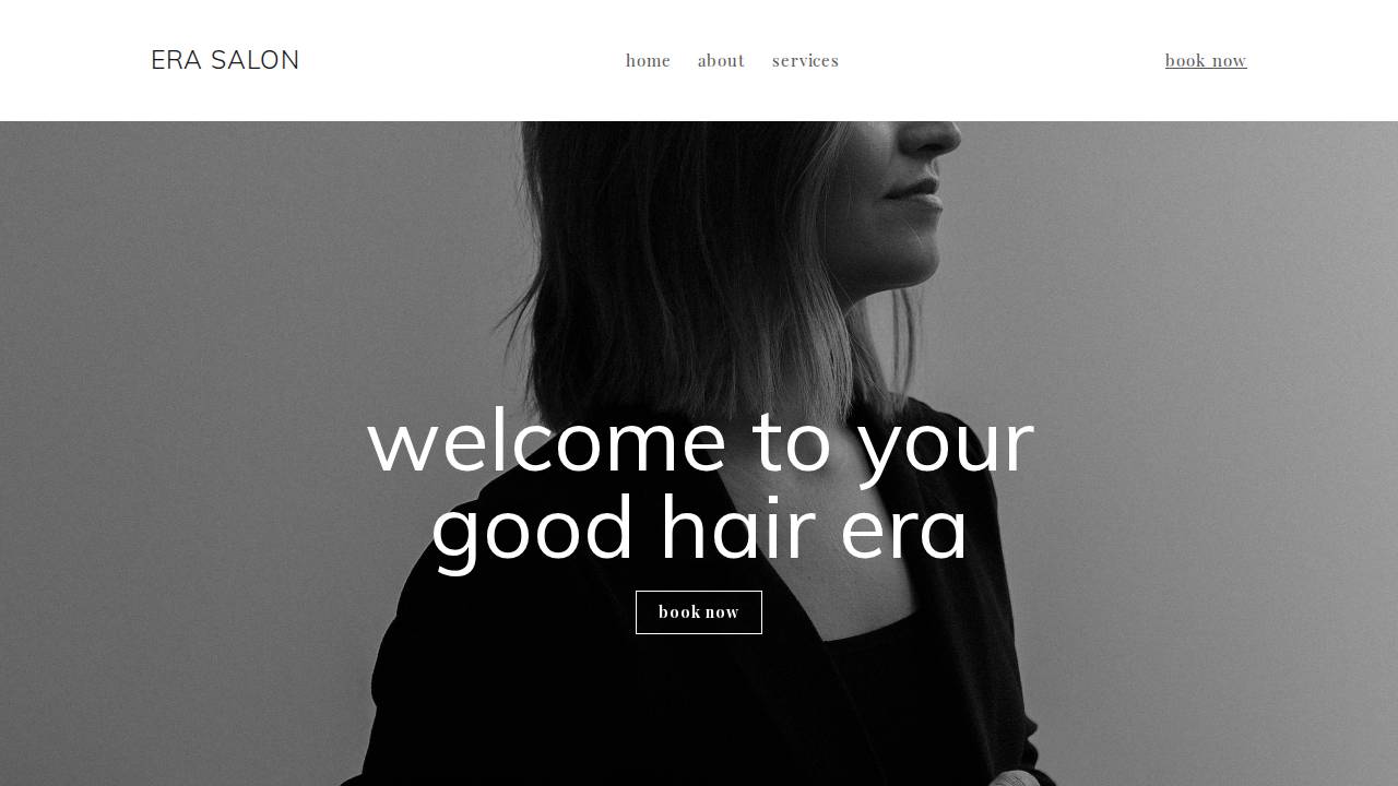 Era Salon website screenshot