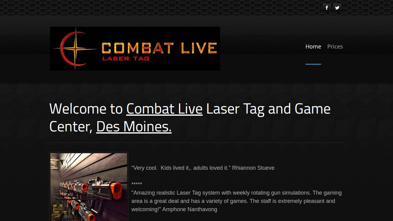 Absolute Combat League website screenshot