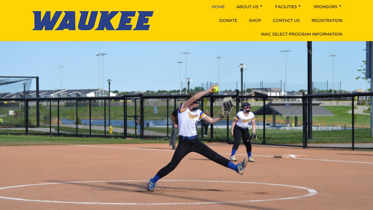Waukee Athletic Club website screenshot