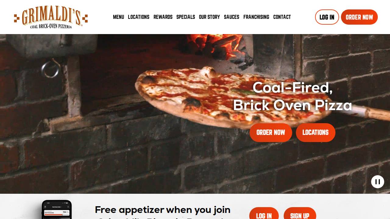Jdb Pizzeria Inc. website screenshot