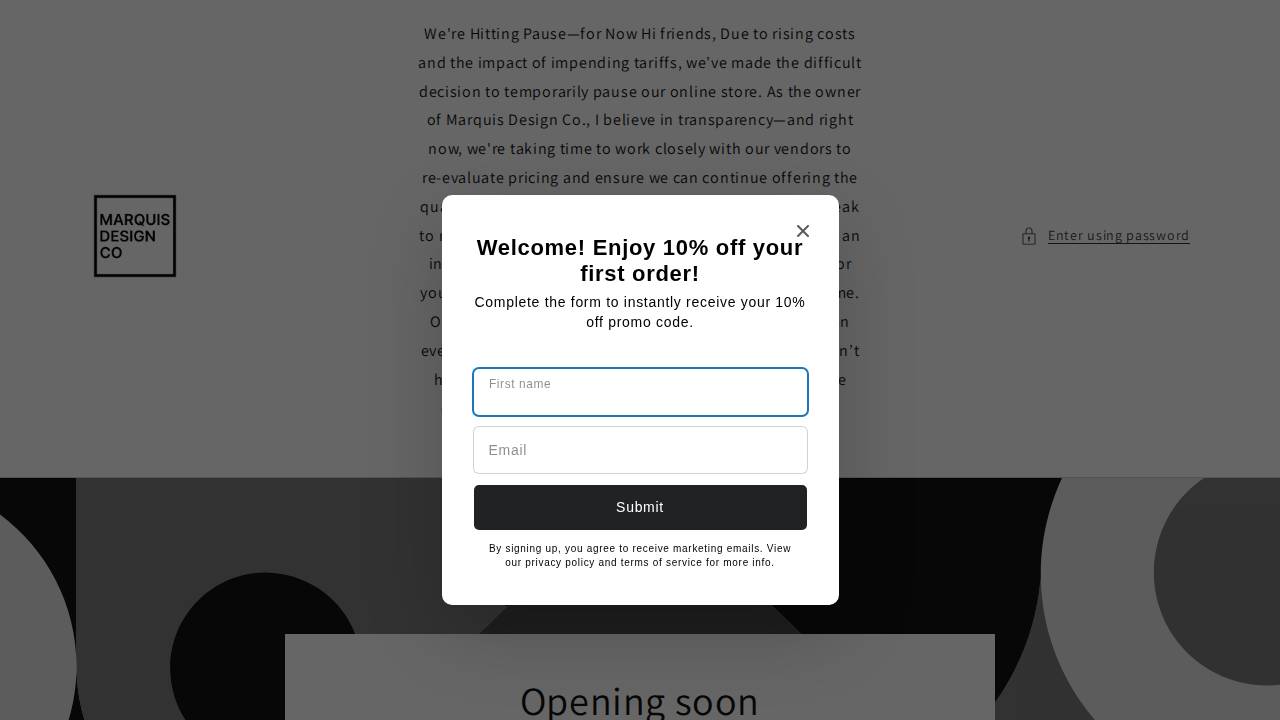 Marquis Design LLC website screenshot