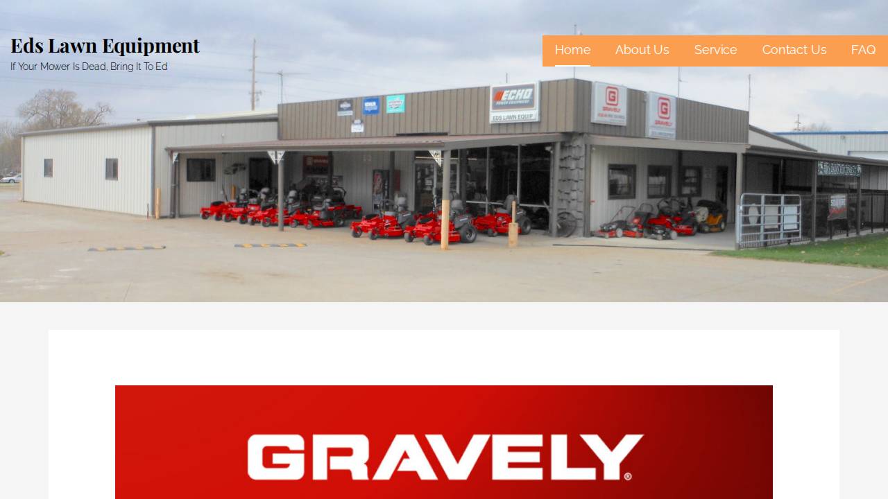 Edds Lawn Services website screenshot